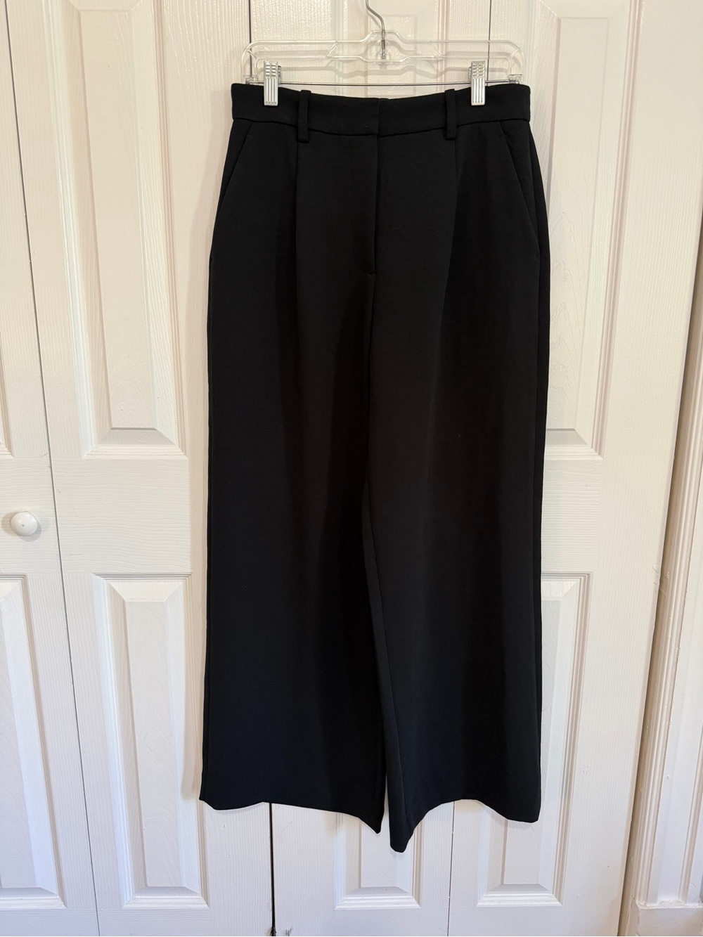 Abercrombie & Fitch Wide Leg Sloan Trouser Black Size 4